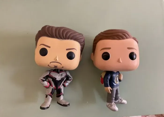 KIT FUNKO POP MARVEL - TONY STARK #449 + PETER PARKER #224