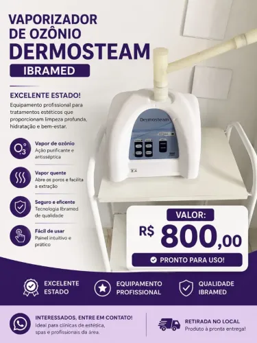 Vaporizador de Ozônio Dermosteam Ibramed