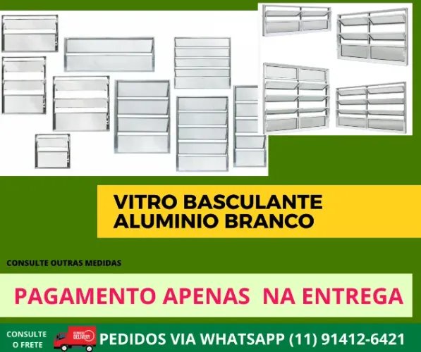 vitro Basculante 80x1,00 - frete a/c zs-zl-zo-zn-zo-abc