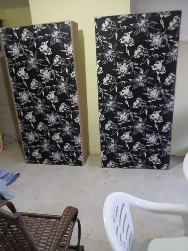 Cama box com base dupla e colchao