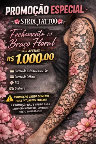 Promoção fechamento de braço floral simples