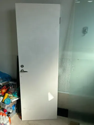PORTA MADEIRA MACIÇA PARA BANHEIRO