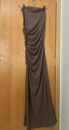 Vestido marrom malha P