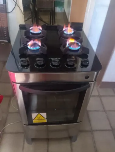 vendo fogão Esmaltec frente de inox frete grátis