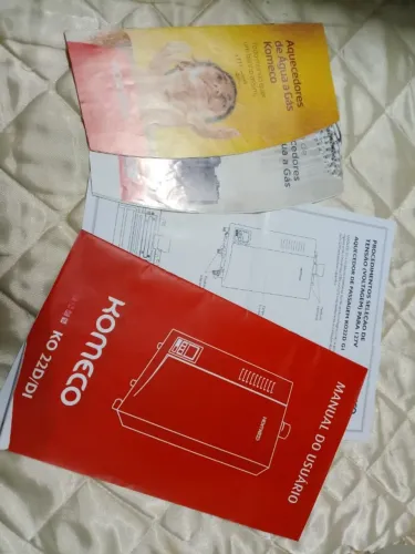 aquecedor digital komeco 22 litros usado só milao testamos no local