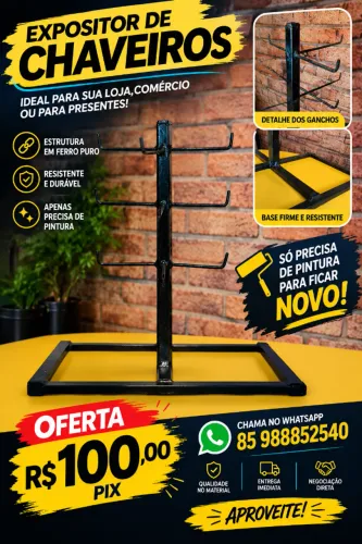 expositor de chaveiro em oferta