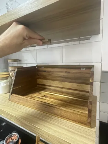 Porta pão acácia - TOk&STOCK