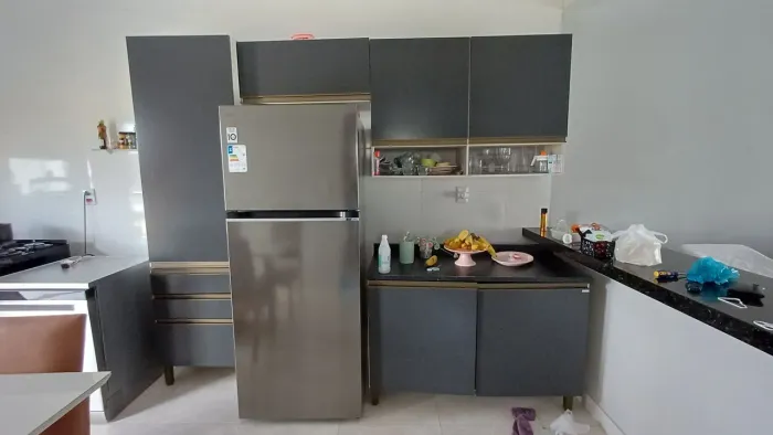 (ARMÁRIO) Cozinha Compacta Bartira Jaspe