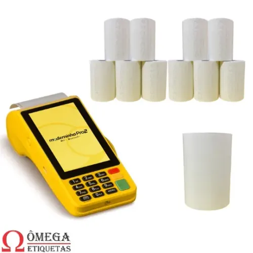 Bobina de papel para maquina de cartão kit 200 bobinas