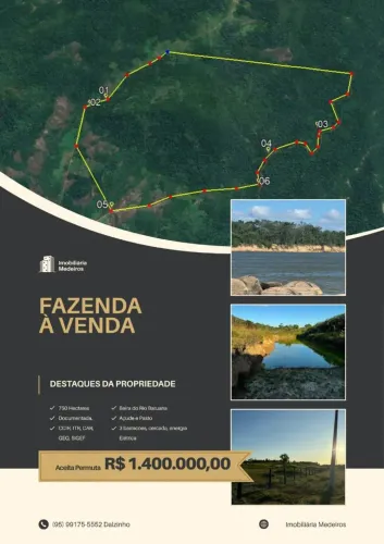 FAZENDA Á VENDA BARUANA