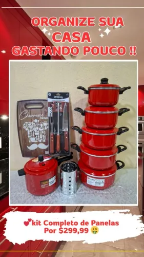 Kit panelas completo