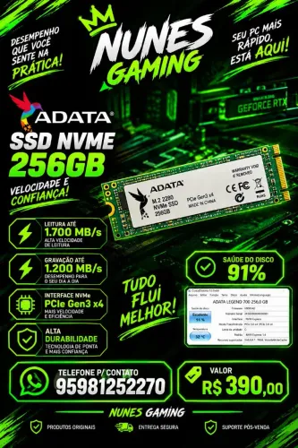 Nvme data 256gb