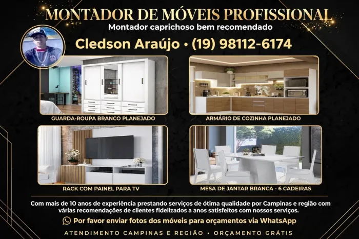 Montador de móveis profissional 
