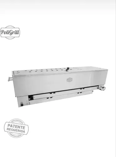 Churrasqueira Giratória Inox PoliGrill 10 Espetos