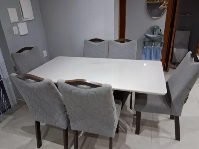 Mesa jantar + 6 cadeiras
