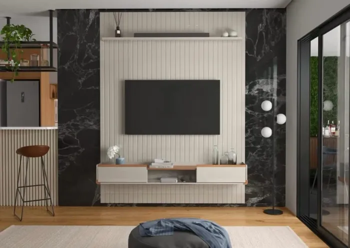 Vendo Painéis frisados Oslo com bancadas ATLAS novos de fábrica