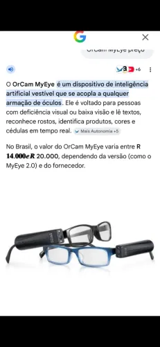 Óculos com inteligência artificial 