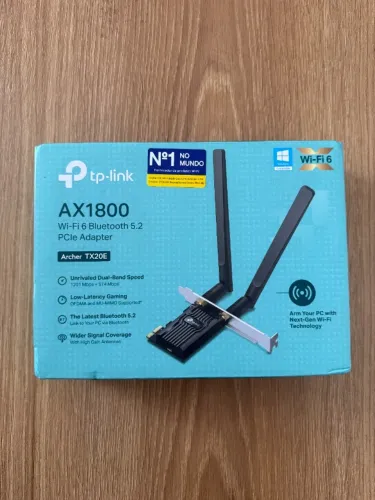 Adaptador PCIe Wi-Fi 6 Bluetooth 5.2 TP-Link AX1800