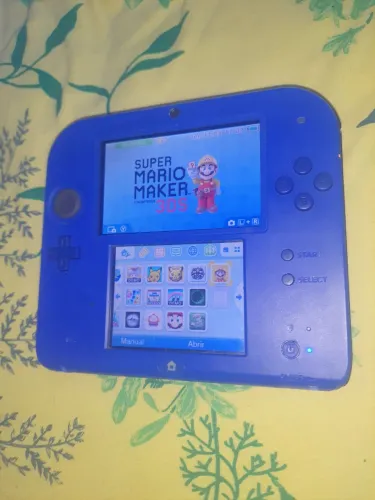 Nintendo 2ds edição azul com carregador bivolt