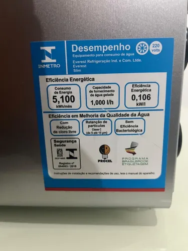 Purificador de agua novo 220v