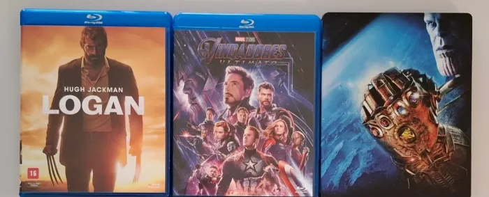 Lote Blu-ray Marvel e Logan (Inclui Steelbook Guerra Infinita)