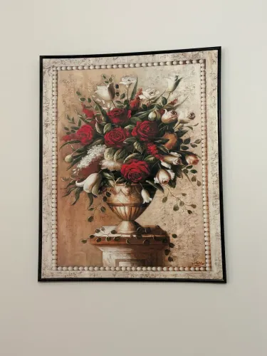Welby "Sonata em vermelho", tela com moldura flutuante
