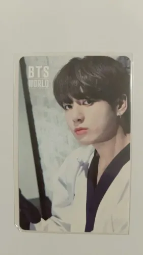 BTS Photocard PC Jungkook Jung kook Oficial BTS World Duplo Card Bangtan Photo