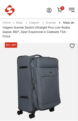 Mala de viagem grande sestini
