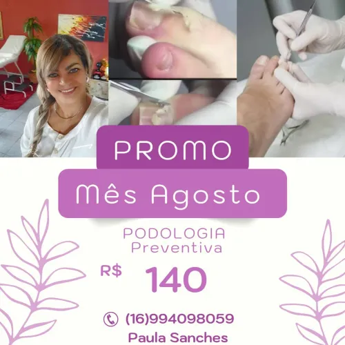 Paula Sanches podóloga cuidando da saúde dos seus pés ?