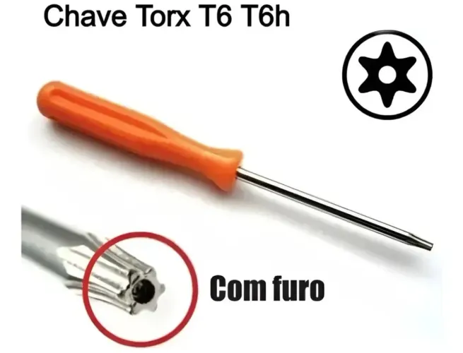 Chave Torx tork t6 Abrir Ps3 Ps4 Para Controle X360 Xbox One chave torx com furo