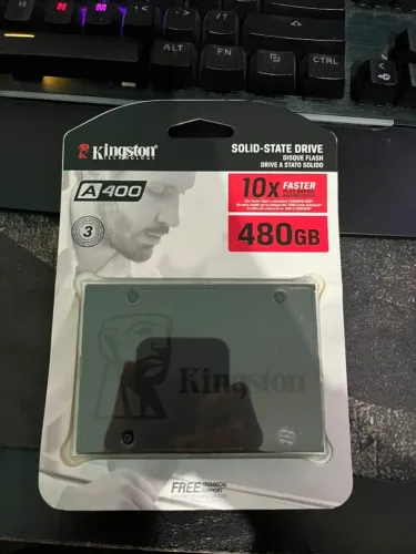 SSD 480GB Kingston A400 SATA 3 - NOVO / LACRADO