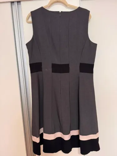 Vestido Calvin Klein Original Cinza | Tubinho Social | Excelente Estado