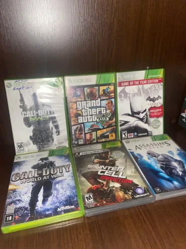 Jogos de Xbox 360 (Gta V, Batman, Cod, splinter cell, ass creed)