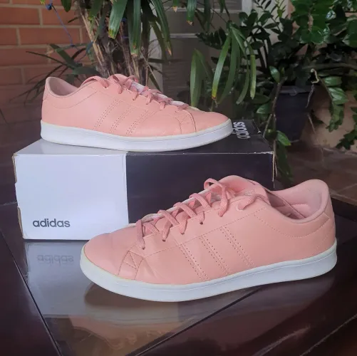 Tênis Adidas Nº 39, Advantage Clean QT - Cor Pêssego (F34708)