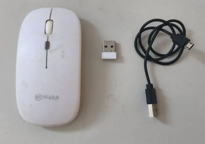 Mouse Wireless Branco Waka WK-600pro