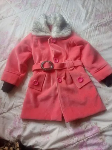 Casaco infantil de 5/6 anos (rosa Barbie)