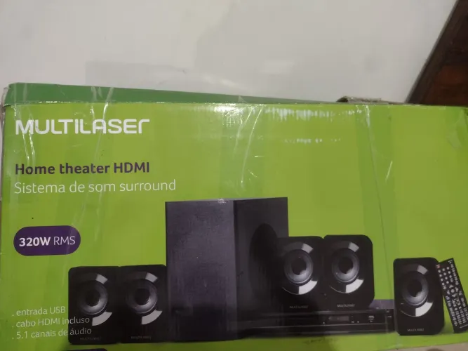 Home Theater HDMI R$310,00 som pra sua TV