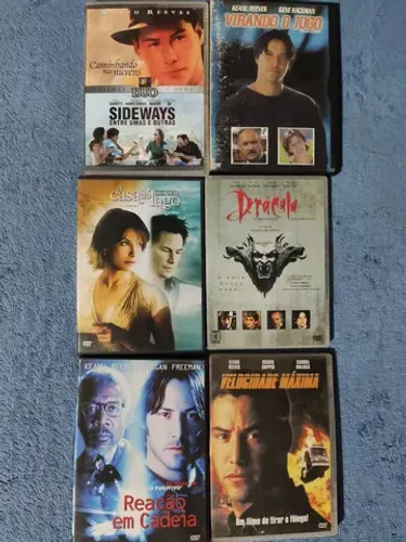 Dvd Keanu Reeves lote de filmes 6 dvds velocida maxima