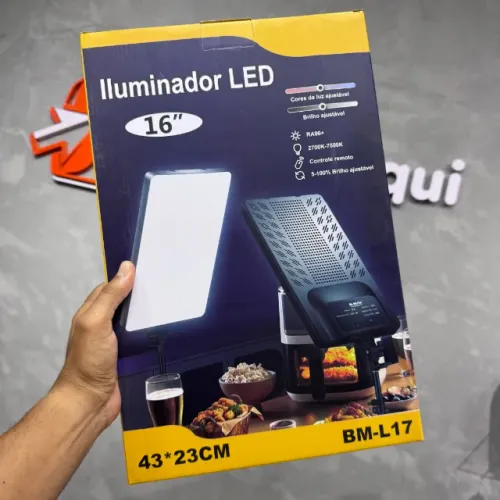 Luminária Ring Light Profissional 16 Polegadas (43cm) com Tripé 2m