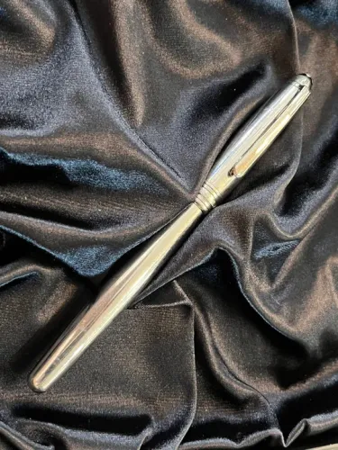 Caneta Montblanc Fineliner 164 Solitaire Stainless Steel - Original! Linda!