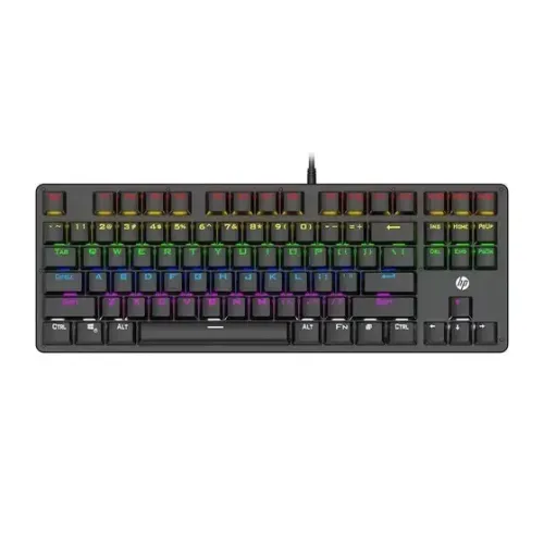 Teclado Gamer Mecânico HP GK200 Led RGB Switch Blue - WZetta