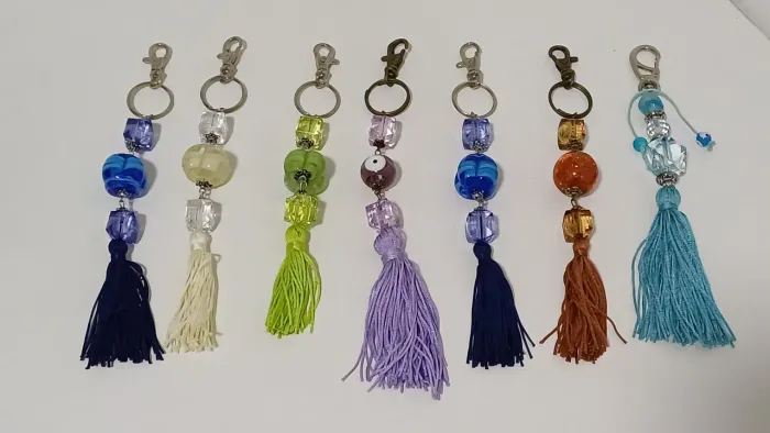 Chaveiro artesanal com olho grego