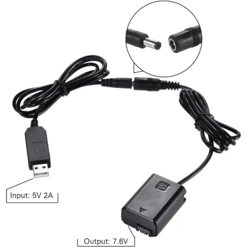 Adaptador Fonte Dummy Ac-pw20 Bateria Np-fw50 Sony