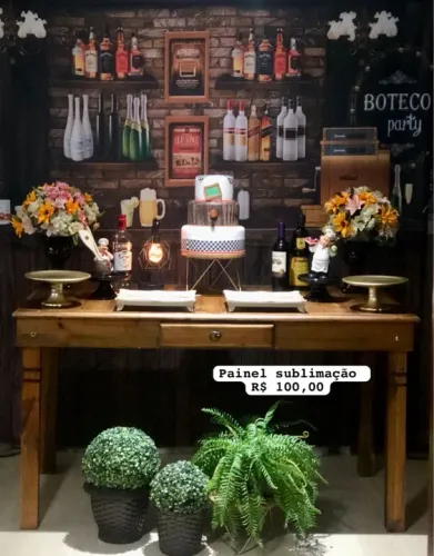 Tecido de sublimação de boteco 