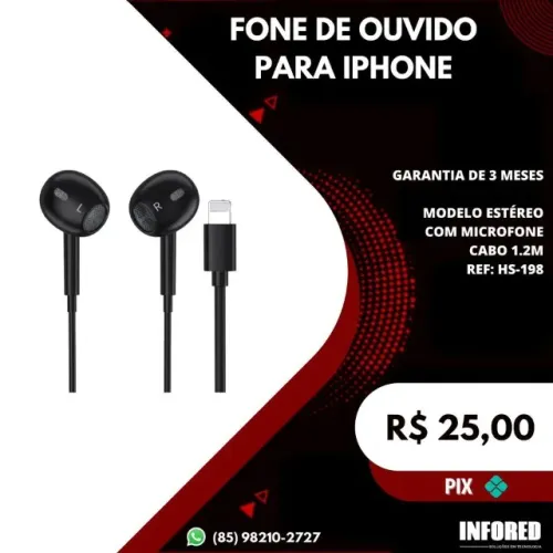 Fone de ouvido para Iphone