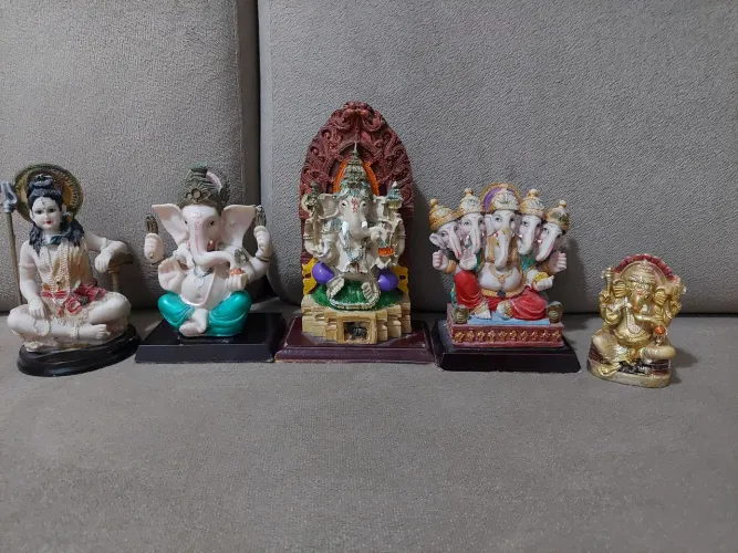 Esculturas para decoração antiga kit com 5