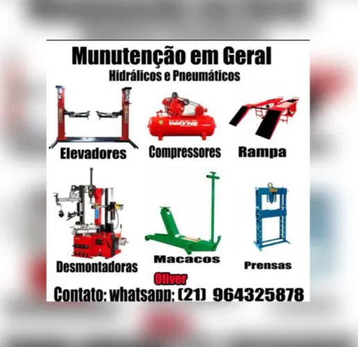 Elevador automotivo MANUTENÇÃO EM GERAL