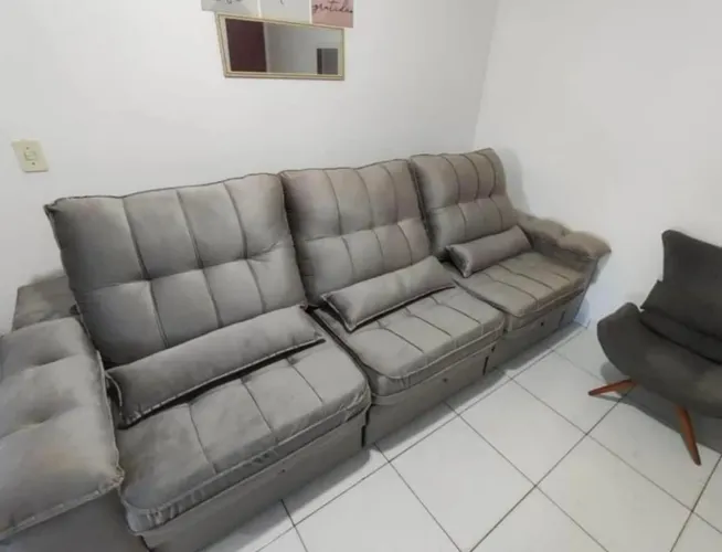 Sofá retrátil reciclável 2.90 novo a pronta entrega