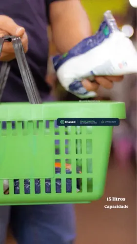 Cestas de compras para supermercado - 15 litros