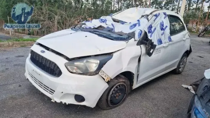 SUCATA FORD KA 1.5 4CC 2017/2018 HATCH BRANCO PEÇAS DISPONÍVEIS